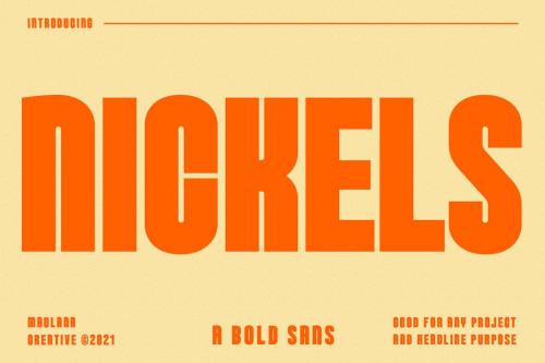 Nickels Bold Sans Serif
