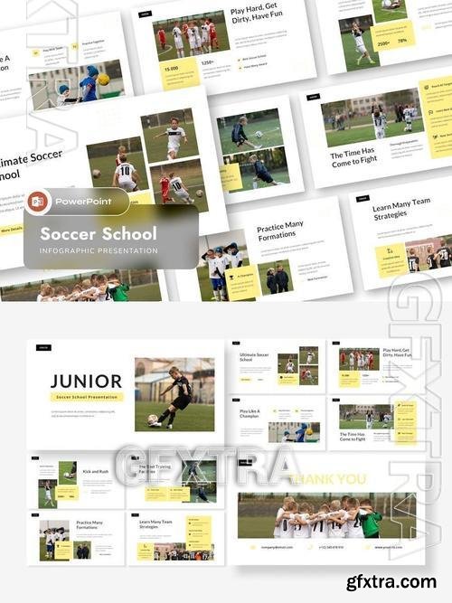 Soccer School Presentation Template PowerPoint JUKYVDZ