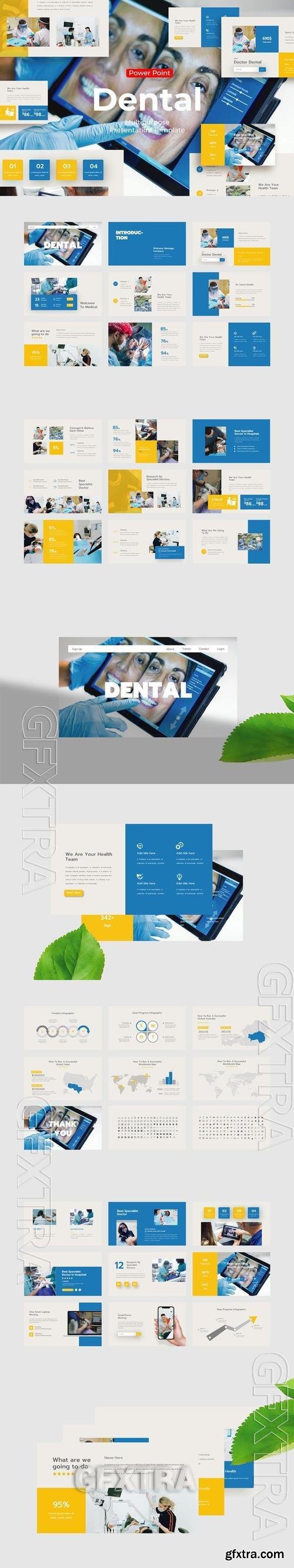 Dental - PowerPoint Template X2DB45Z