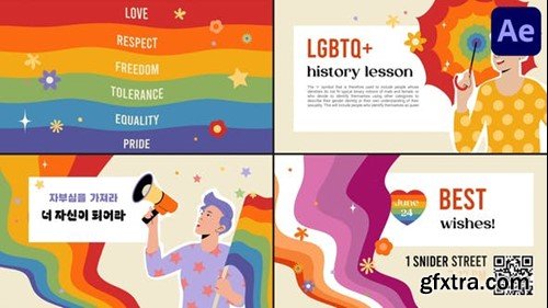 Videohive LGBTQ Typography for After Effects 50823488