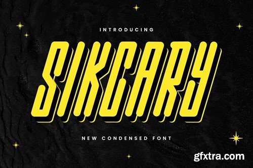 SIKCARY - Condensed Sans Display VA3MW3E