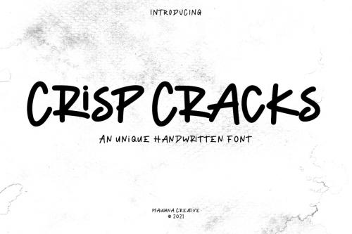 Crisp Cracks Unique Handwriting Fonts