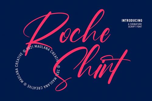 Roche Shirt Script Font