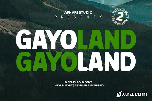 Gayo Land - Display Bold Font 43WK8TE