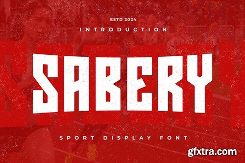 SABERY - Sport Display Font 3SW2YUR