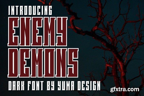 Enemy Demons Font 5TSUL3S