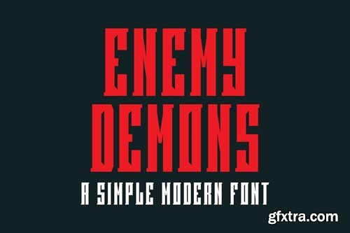 Enemy Demons Font 5TSUL3S
