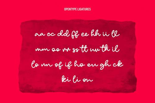 La Roux Monoline Script Font