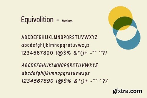 Equivolition Modern Sans Serif Font Family ZQ2GMD6