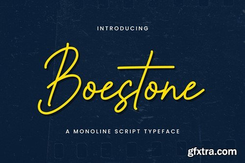 Boestone - A Monoline Script Typeface 89KA5LX