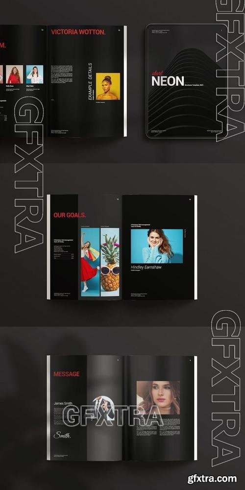 Neon Brochure Template NZMMP6W Neon Brochure Template NZMMP6W