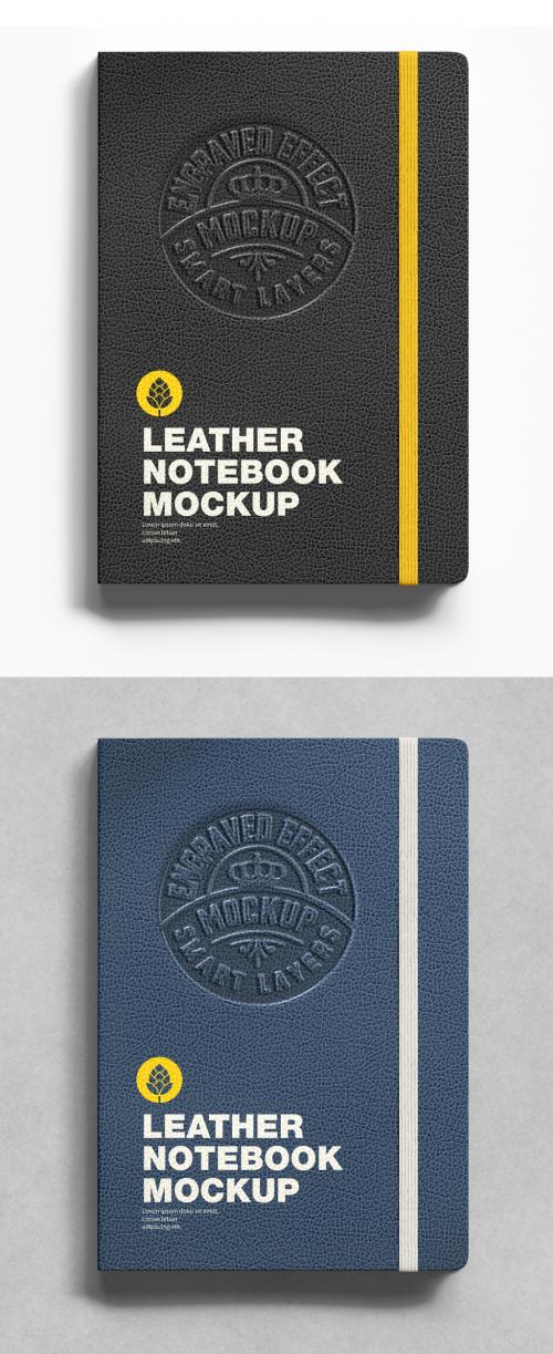 Leather Notebook Mockup - 450203414