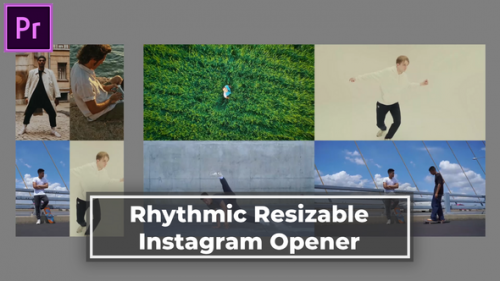 Rhythmic Resizable Instagram Opener MOGRT for Premier Pro - 50827612