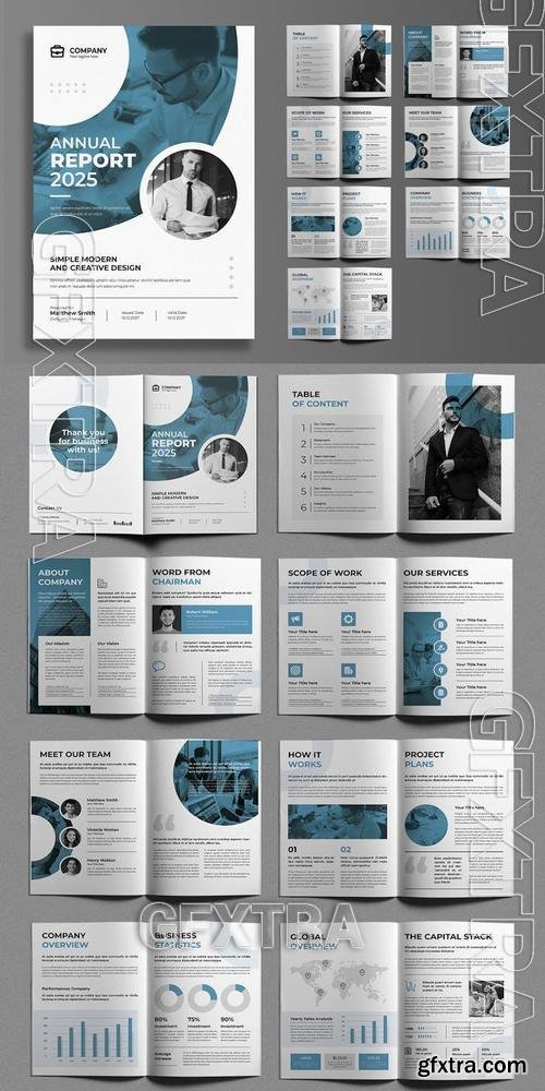 Company Annual Report Layout YU9P83C