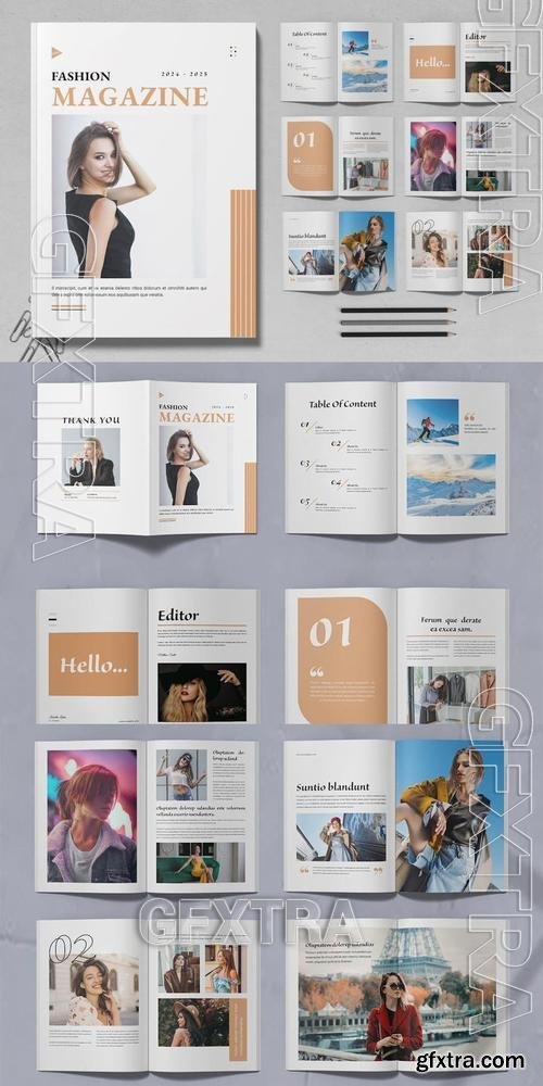 Fashion Magazine Layout Template G3M4CF4 Fashion Magazine Layout Template G3M4CF4