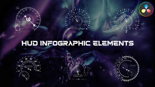 HUD Infographic Elements for DaVinci Resolve - 50841452