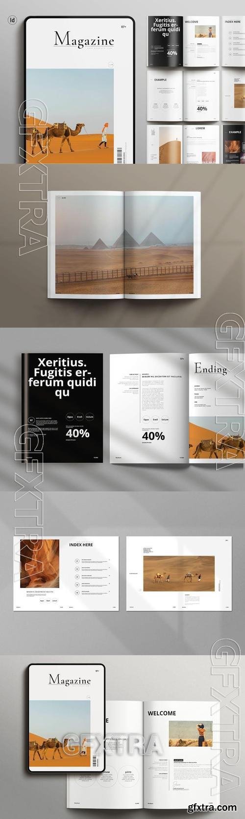 Desert Simple Magazine Template VWXHALZ