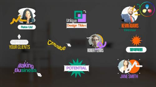 Creative Designer Titles | DaVinci Resolve - 50841574