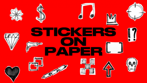 Stickers On Paper - 50850271