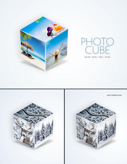 3D Photo Cube Effect - 450208878