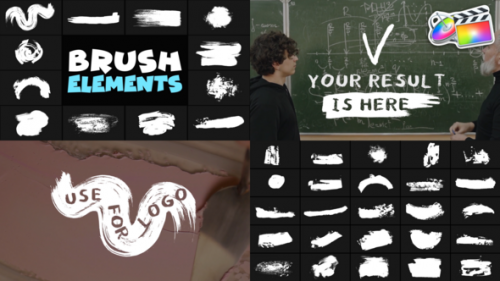 Hand Made Brush Elements | FCPX - 50854377