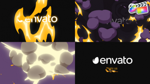 Cartoon Explosion Logo Opener for FCPX - 50854449