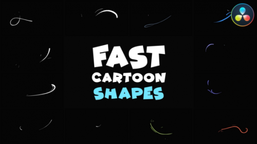Fast Cartoon Shapes | DaVinci Resolve - 50854648
