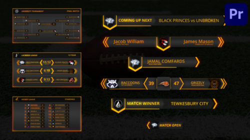 Cyber Games Lower Thirds | Premiere Pro MOGRT - 50863989