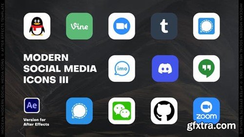 Videohive Modern Social Media Icons III 50916122