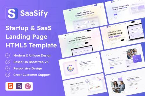 Saasify - Startup & SaaS Landing Page Template