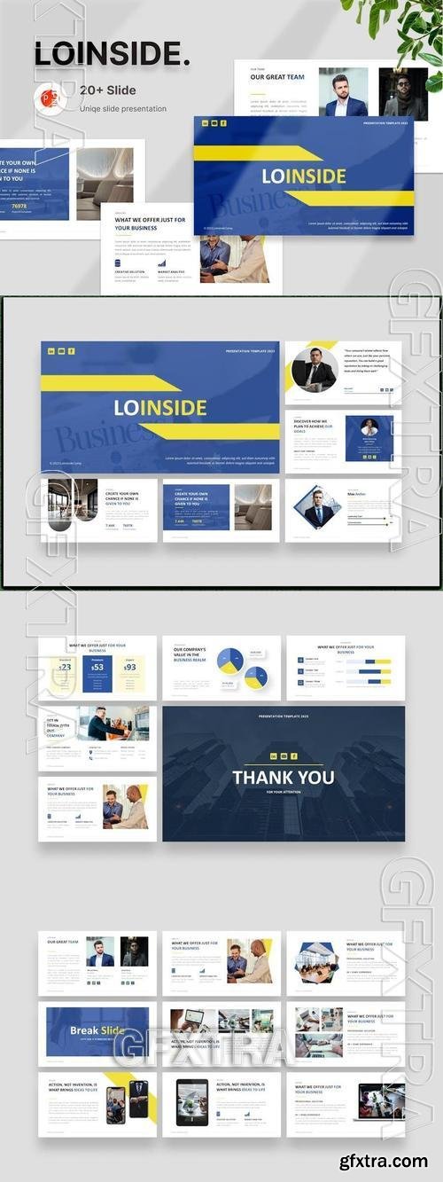 Loinside - Business Corporate Powerpoint Template 9NDD4BP