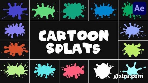 Videohive Cartoon Splats for After Effects 50940925