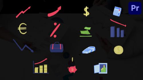 Economy Cartoon Icons for Premiere Pro - 50786931