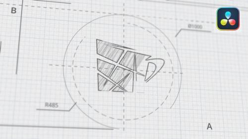 Technical Sketch Logo for DaVinci Resolve - 50847234