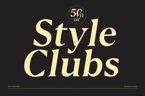 Style Clubs Serif