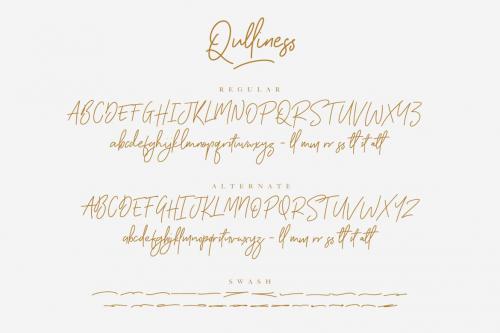 Qulliness Signature Font