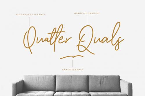 Qulliness Signature Font