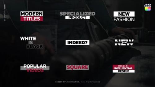 Modern Titles Animation v2.0 | FCPX - 50899835