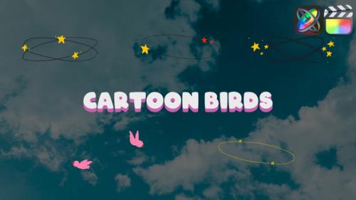 Circling Cartoon Birds for FCPX - 50917742