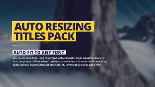 Auto Resizing - Titles Pack - 50919037
