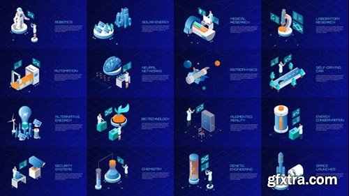 Videohive Science And Technology Isometric Concepts 23297886