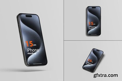 iPhone 15 Pro Max Mockup Collections 14xPSD