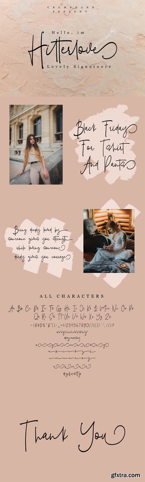 Hitterlove - Signature Script Font