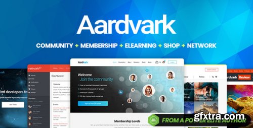 Themeforest - Aardvark - Community, Membership, BuddyPress Theme 21281062 v4.50 - Nulled