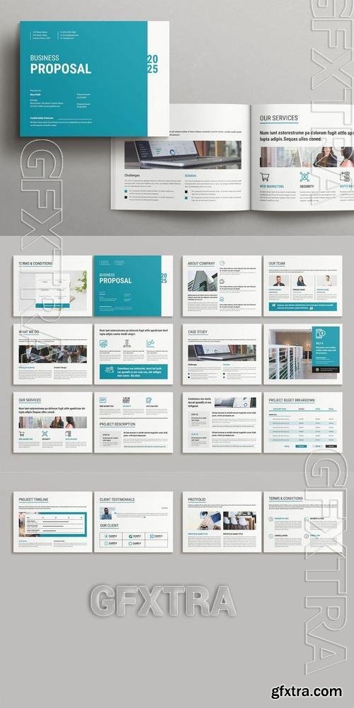 Business Proposal Template Landscape CY358FN Business Proposal Template Landscape CY358FN