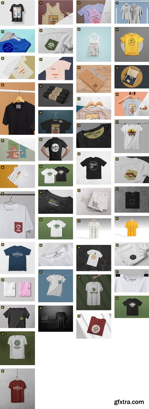 T-Shirt Mockups 150xPSD Premium Mockup Collections