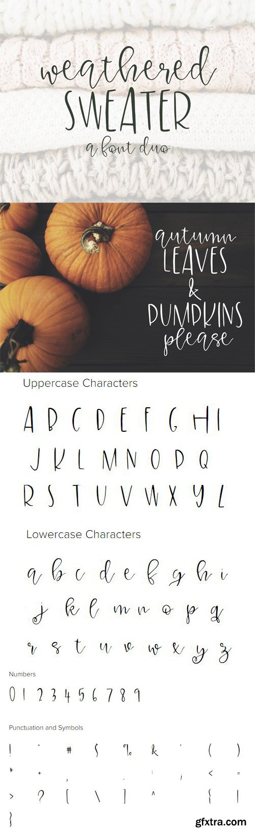 Weathered Sweater Font Duo