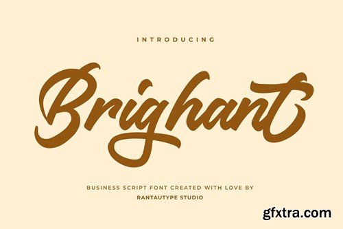 Brighant Business Script Font HXNMGS7 Brighant Business Script Font HXNMGS7