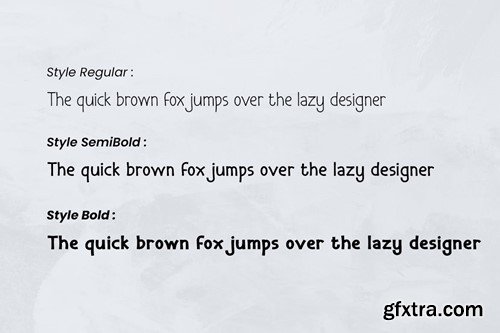 Quiky Sans Font Family UERGT82