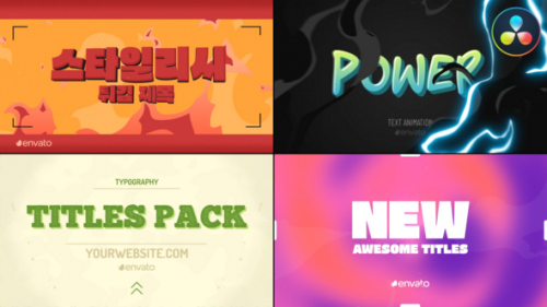 Action Typography Titles | DaVinci Resolve - 50940224